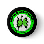 Butterfly Circle Mental Health Awareness buttons