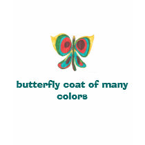 butterfly coat of many colors.. t-shirts