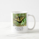 Butterfly Coffee Mug w/ Charles Dicken's Quote