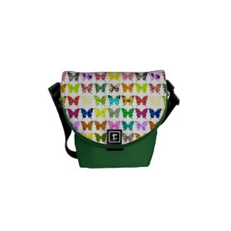 Butterfly Collage Courier Bag