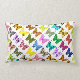 Butterfly Collage Pillow