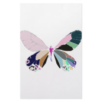 butterfly colors stationery