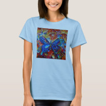 butterfly, nature, T-shirt/trøje med brugerdefineret grafisk design