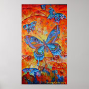 Butterfly Composition Canvas Print print