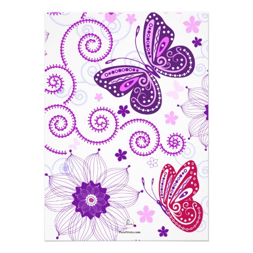 Butterfly Dance Invitation