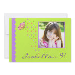 Butterfly Dance - Photo Birthday Party Invitation