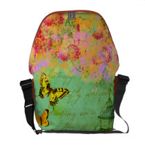Butterfly Dancing on a Breeze Custom Messenger Bag