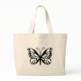 butterfly design canvas bag