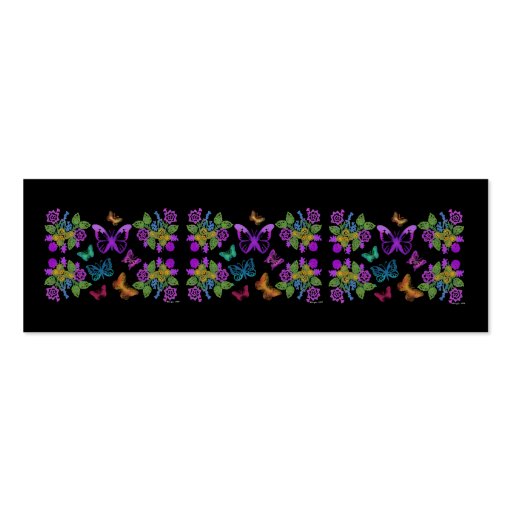 Butterfly Design Bookmark Business Card Template