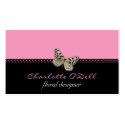 butterfly design business cards