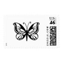 butterfly design postage by PJ_Masi_Illustration butterfly design postage