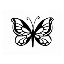 butterfly design postcards