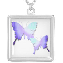 Butterfly Design Sterling Silver Necklace