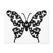 Butterfly Designer Ornamental Art Post Card