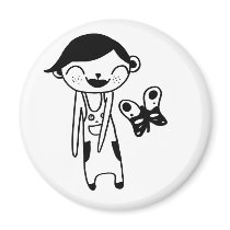 butterfly doll magnets by anacletocold butterfly doll magnets
