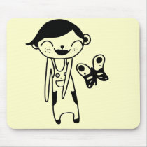 butterfly doll mousepads