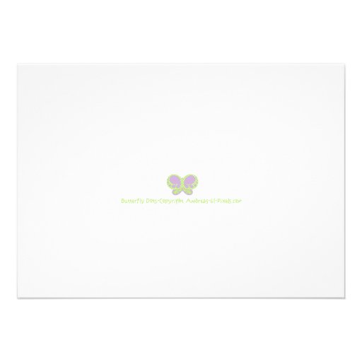 Butterfly Dots Birthday Invitation 3
