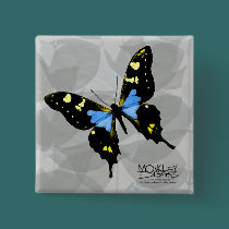 Butterfly - Dots - Button