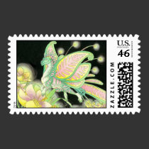 Butterfly dragon postage stamps