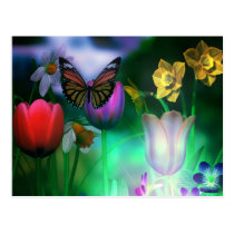 Butterfly dream garden Postcard postcards
