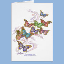 Butterfly Dreams Blank Notecard cards