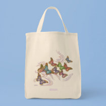 Butterfly Dreams Grocery Tote bags