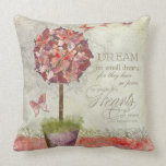 Butterfly Dreams Swirl Tree Inspirational Chic Pillow