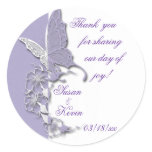 Butterfly Dreams Wedding stickers