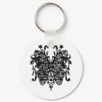Butterfly Effect (b&w) keychains by TOEtalitee Butterfly Effect (b&w) keychains