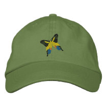 Butterfly embroidered hats