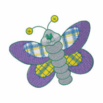 Butterfly embroidered shirts