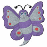 Butterfly Embroidery Pattern - Pink/Purple/Red embroidered shirts