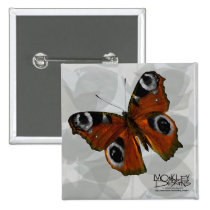 Butterfly - Eyes - Button buttons