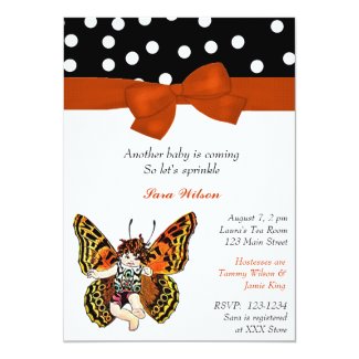 Butterfly Fairy Baby Sprinkle Shower Invitation