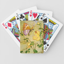 Butterfly Fairy Bicycle Playing Cards