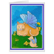 Butterfly Fairy Cat & Kitten cards