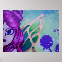 Butterfly Fairy  Fantasy Art Print posters