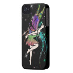 Butterfly Fairy w/Stars iPhone 4 Case-Mate Cases