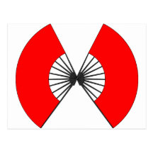 Butterfly fan post card