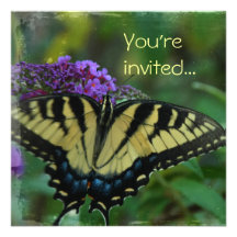 Butterfly Farm Birthday Party Invitation