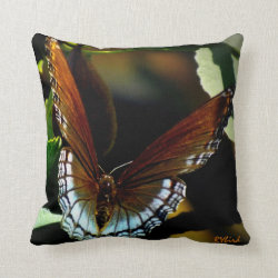 Butterfly Fig Tree Throw Pillow