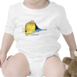 Butterfly Fish Cartoon Fish Cute Infant Onesies t-shirts