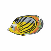 Butterfly Fish embroidered shirts