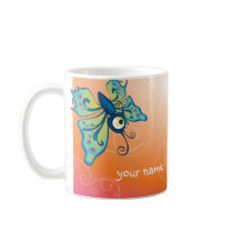 BUTTERFLY - fizz :: mugs by cre8tiv_critterz BUTTERFLY - fizz :: mugs