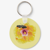 Butterfly Flower Cross Stitch keychains