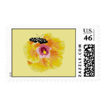 Butterfly Flower Cross Stitch postage