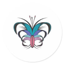 Butterfly Flower Tattoo Design stickers