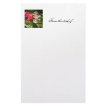 Butterfly Flowers 1 Stationery