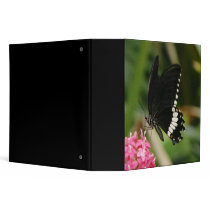 Butterfly Flowers 3 3 Ring Binder