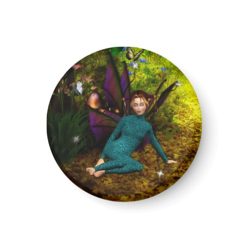 Butterfly Forest Fairy Refrigerator Magnet